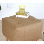 Σκαμπώ Tomp χρυσό χρώμα 43x43cm ed9582 - Image 3