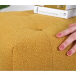 Σκαμπώ Tomp κίτρινο χρώμα 43x43cm ed9586 - Image 3