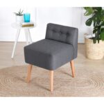 Πολυθρόνα Mai γκρι 45x43cm ed9595 - Image 3