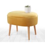 Σκαμπώ Moile κίτρινο 63x44x47cm ed9602