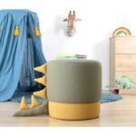 Σκαμπώ Mai πράσινο 37x38cm βελούδο pvc ed9603 - Image 5