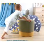 Σκαμπώ Mai πράσινο 37x38cm βελούδο pvc ed9603 - Image 4