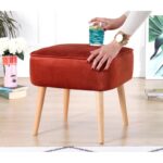 Σκαμπώ Mai κεραμιδί 45x43cm ed9607 - Image 4