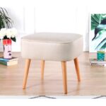 Σκαμπώ Mai κρεμ 45x43cm ed9608 - Image 5