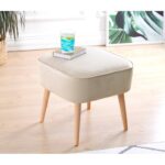 Σκαμπώ Mai κρεμ 45x43cm ed9608 - Image 2