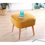 Σκαμπώ Mai κίτρινο 45x43cm ed9610 - Image 3