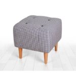 Σκαμπώ Punte μαύρο 43x43cm ed9612