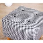 Σκαμπώ Punte μαύρο 43x43cm ed9612 - Image 2