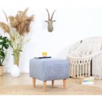 Σκαμπώ Punte μπλε 43x43cm ed9613 - Image 5