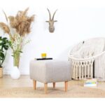 Σκαμπώ Punte κρεμ 43x43cm ed9614 - Image 5