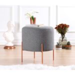 Σκαμπώ Rame γκρι 42x40cm ed9623