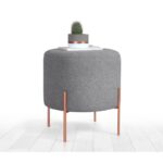 Σκαμπώ Rame γκρι 42x40cm ed9623 - Image 5