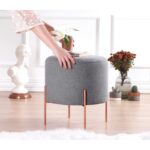 Σκαμπώ Rame γκρι 42x40cm ed9623 - Image 3