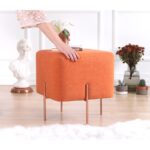 Σκαμπώ Rame πορτοκαλί 42x40cm ed9625 - Image 3