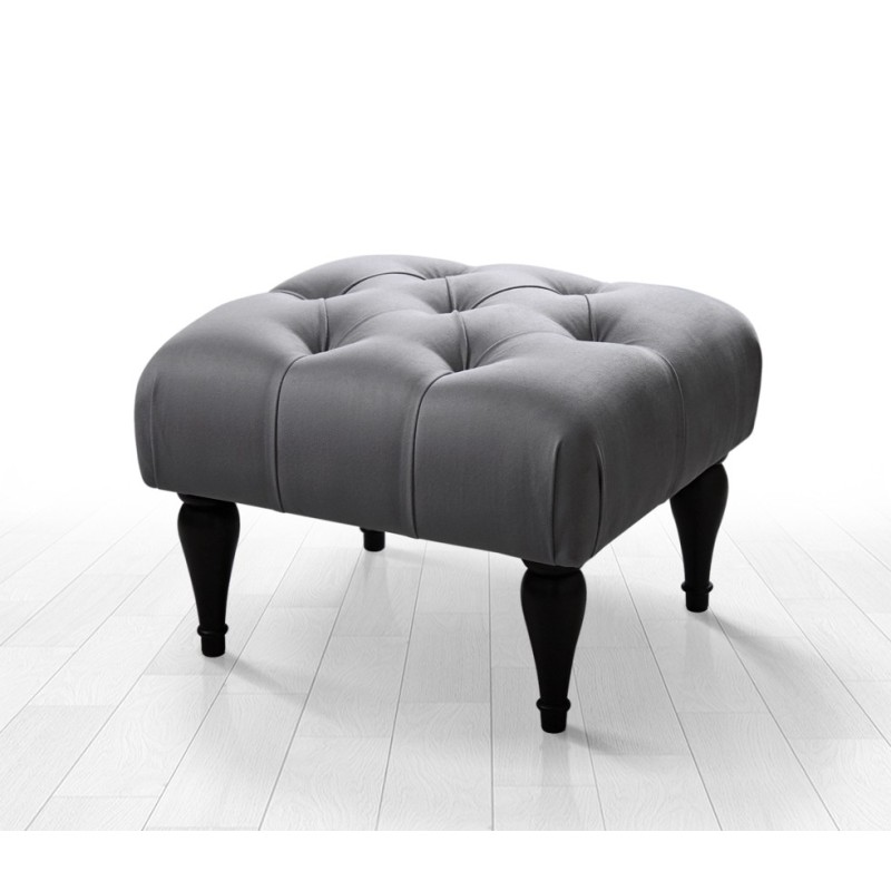 9629_0-800x800 Σκαμπώ Floral γκρι ύφασμα 51x46x36cmed9629 - Image 1