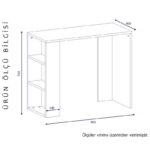 Γραφείo Piemonte 90x40x74cm χρώματος λευκού ed962 - Image 2