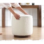 Σκαμπώ Hellin λευκό 43x42cm ed9630 - Image 4