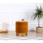 Σκαμπώ Memfis Cinnamon 45x40cm ed9631 - Image 5