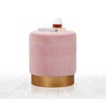 Σκαμπώ Memfis ροζ 45x40cm ed9634