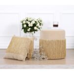 Σκαμπώ Mercurio χρυσό 40x45cm ed9635 - Image 5