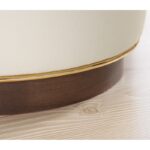 Σκαμπώ Milotte κρεμ 43x42cm ed9638 - Image 3