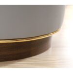 Σκαμπώ Milotte γκρι 43x42cm ed9639 - Image 3