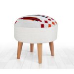 Σκαμπώ Farm λευκό 42x46cm ed9643 - Image 4