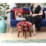 Σκαμπώ Meli Multicolor 42x46cm ed9645 - Image 4