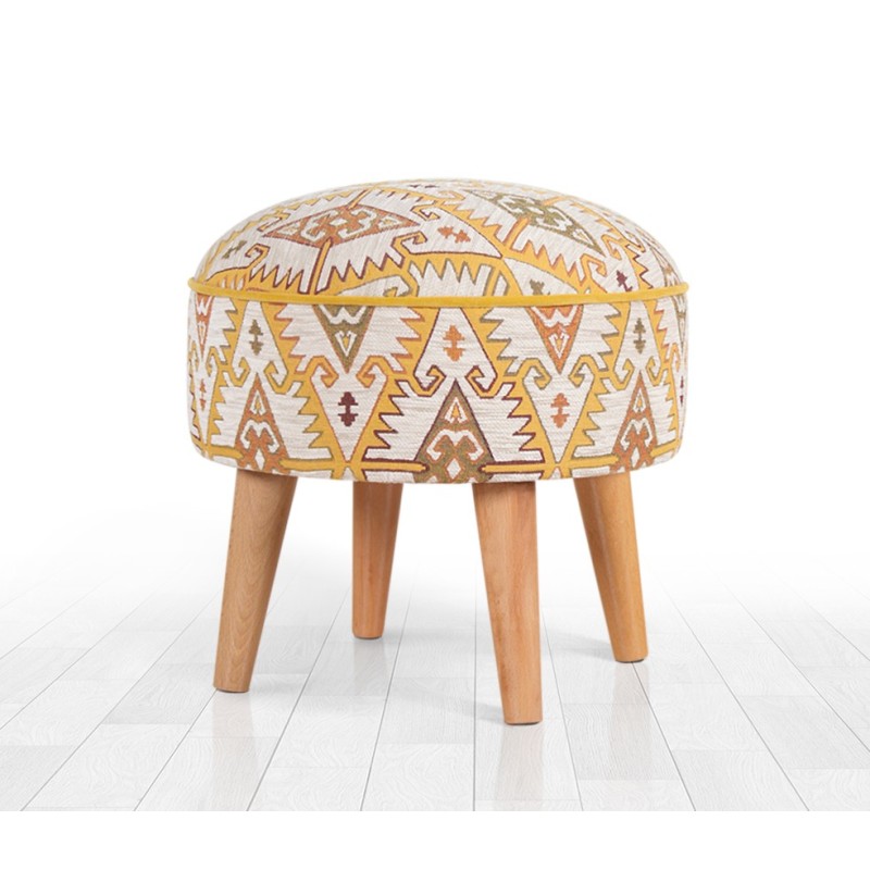 9647_0-800x800 Σκαμπώ Vei κίτρινο 42x46cm ed9647 - Image 1