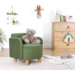 Πολυθρόνα Volie πράσινο ξύλινα πόδια 47x51εκ ed9651 - Image 4