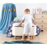 Αποθηκευτικό Σκαμπώ Mai λευκό 61x40x37cm ed9654 - Image 5