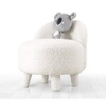 Σκαμπώ Mai λευκό 46x51x33cm ed9657