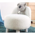 Σκαμπώ Mai λευκό 46x51x33cm ed9657 - Image 5