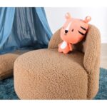 Σκαμπώ Mai καφέ 46x51x33cm ed9658 - Image 4