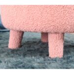 Σκαμπώ Mai ροζ 46x51x33cm ed9659 - Image 3