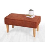 Σκαμπώ Square πορτοκαλί 80x41x40cm ed9664