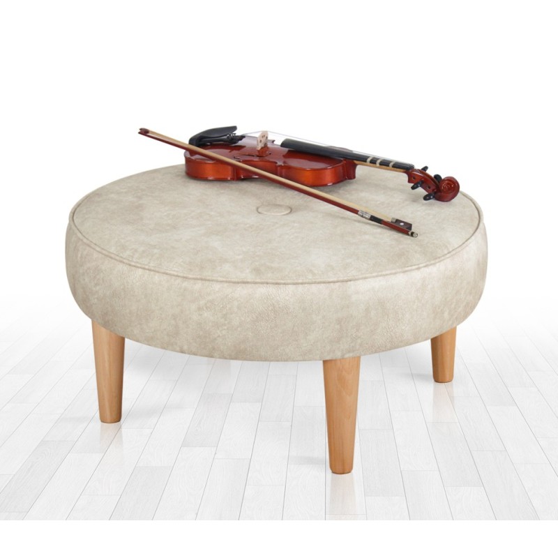 9667_0-800x800 Σκαμπώ Square κρεμ 80x41cm ed9667 - Image 1