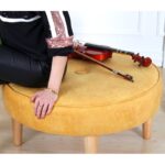 Σκαμπώ Square κίτρινο 80x41cm ed9671 - Image 2