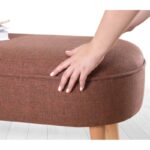 Σκαμπώ Timo κεραμιδί χρώμα 100x40x47cm ed9673 - Image 2