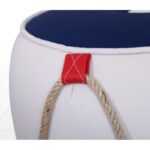 Σκαμπώ Fora μπλε λευκό 44x42cm ed9676 - Image 3