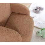 Πολυθρόνα Moylo καφέ ξύλινα πόδια 47x51εκ ed9677 - Image 2