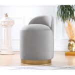 Σκαμπώ Dover γκρι 50x45cm ed9680