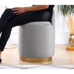 Σκαμπώ Dover γκρι 50x45cm ed9680 - Image 4