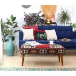 Σκαμπώ Meli κόκκινο 91x42x46cm ed9682 - Image 2