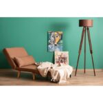 Πολυθρόνα Folde καφέ ύφασμα 50x80x42cm ed9688 - Image 5