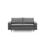 Καναπές διθέσιος Lungo γκρι χρώμα 150x150x46cm ed9698