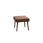 Σκαμπώ Appre καφέ ύφασμα 46x46x44cm  ed9705 - Image 3