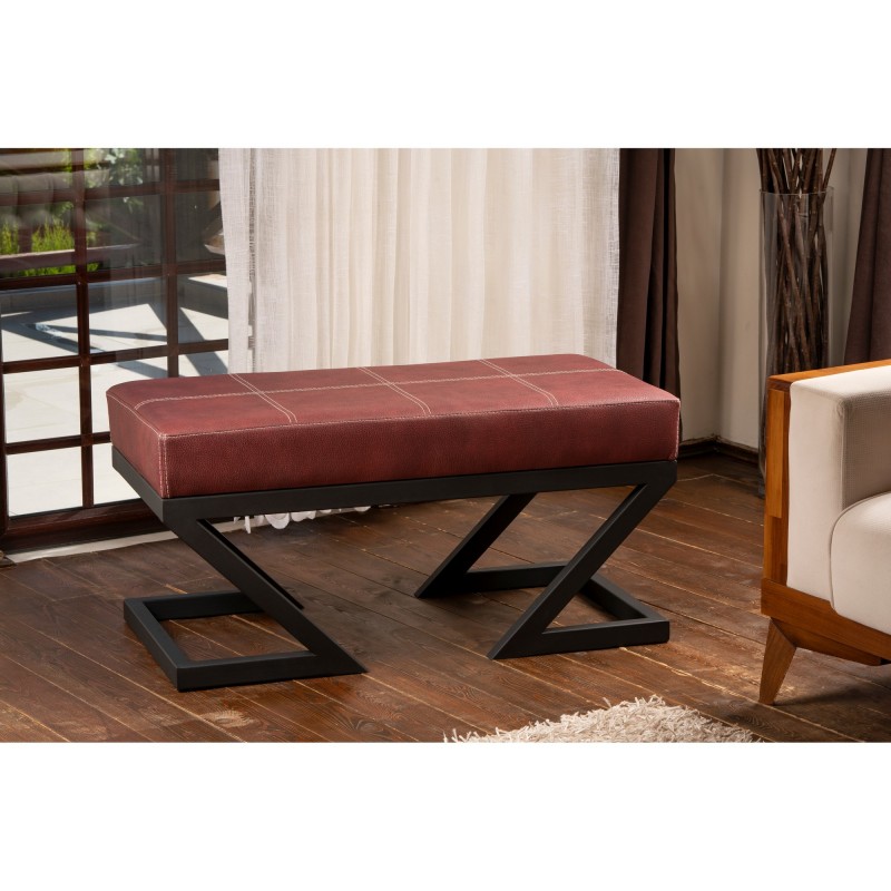 9712_0-800x800 Σκαμπώ Fa κεραμιδί ύφασμα μέταλλο 92x46x44cm ed9712 - Image 1