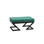 Σκαμπώ Benve 92x44x46cm μέταλλο ύφασμα πράσινο ed9717 - Image 3