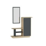 Έπιπλο εισόδου Asia δρυς ανθρακί μελαμίνη 80x29 5x90εκ ed972 - Image 4